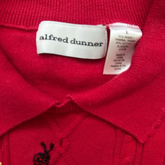 Vintage Women's Alfred Dunner Cable Knit Honey Bee Peter Pan Sweater Miss Honey - Picture 3 of 3
